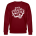 DA KIEKSTE WA?-Unisex Bio-Sweatshirt mit Berliner Schnauze - Burgunderrot