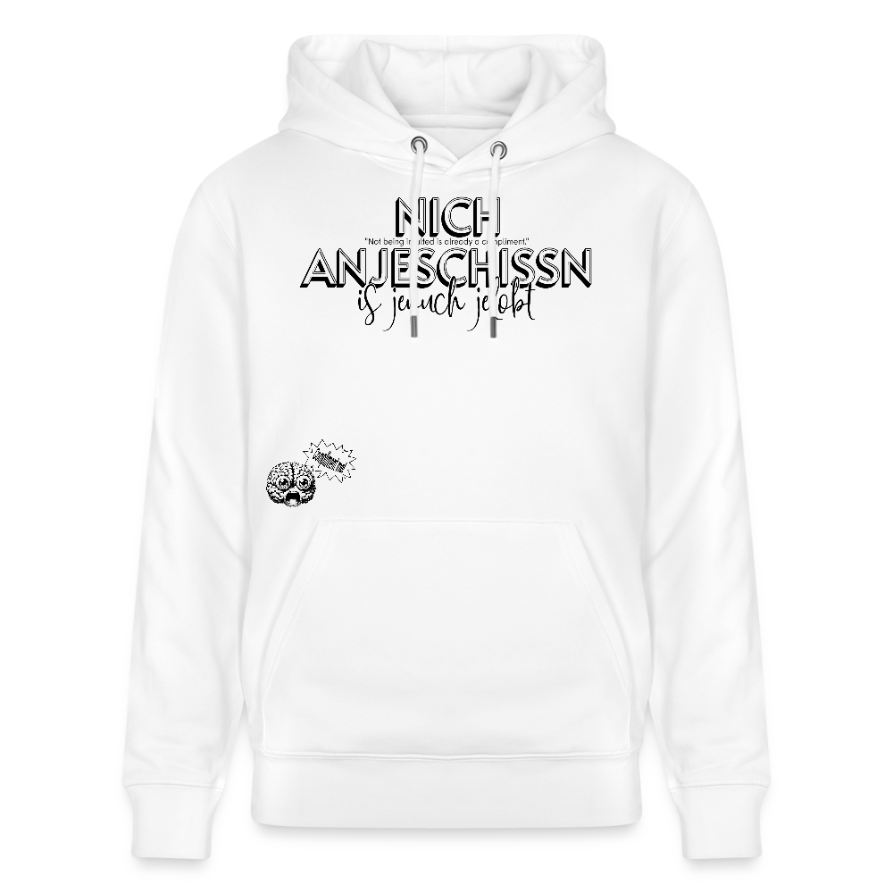 BERLINER EFFIZIENZ-'Dit Lob'-Unisex Bio-Hoodie - Weiß