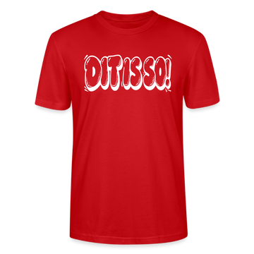 Berlin Shirt - DIT IS SO! - Bio Unisex T-Shirt mit Berliner Schnauze - Rot