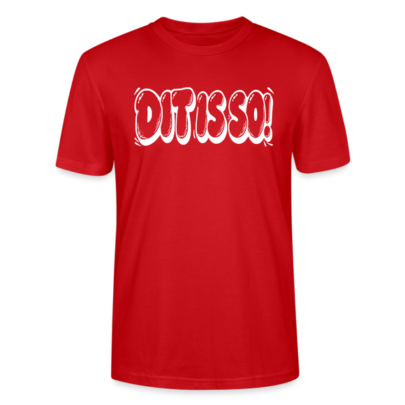 Berlin Shirt - DIT IS SO! - Bio Unisex T-Shirt mit Berliner Schnauze - Rot
