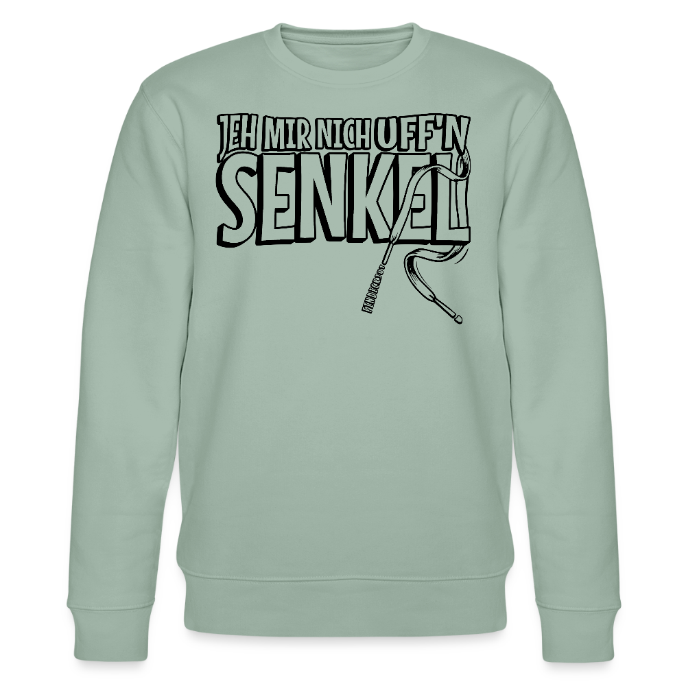 JEH MIR NICH UFFN SENKEL-Unisex Bio-Sweatshirt - Helles Graugrün