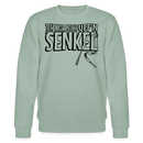 JEH MIR NICH UFFN SENKEL-Unisex Bio-Sweatshirt - Helles Graugrün