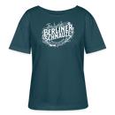 BERLINER SCHNAUZE-Rundhals Frauen Bio-T-Shirt - Dunkles Petrol