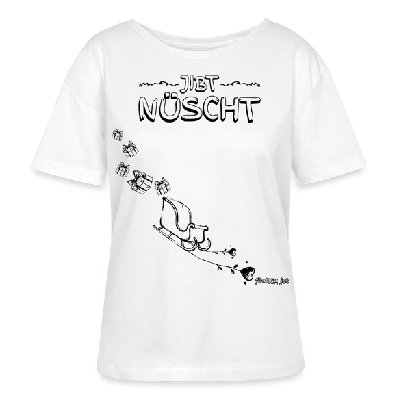 WEihnachten in Berlin25-JIBT NÜSCHT-Rundhals Frauen Bio-T-Shirt - Weiß