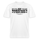 Berliner Spuch-Berliner Lob-NICH ANJESCHISSN-RELAXED FIT Unisex Organic T-Shirt - Weiß