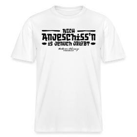 Berliner Spuch-Berliner Lob-NICH ANJESCHISSN-RELAXED FIT Unisex Organic T-Shirt - Weiß