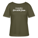 WIR SIND DIE GEILSTEN mit Berliner Schnauze-Rundhals Frauen Bio-T-Shirt - Khaki