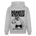 Berliner Spruch-KANNSTE KNICKEN-Unisex Bio-Hoodie mit Berliner Bär - Grau meliert