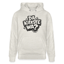 Berliner Spruch-DA KIEKSTE WA-Unisex Bio-Hoodie CRUISER - Beige meliert