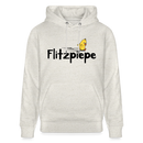 DIE FLITZPIEPE - Unisex Bio-Hoodie - Beige meliert
