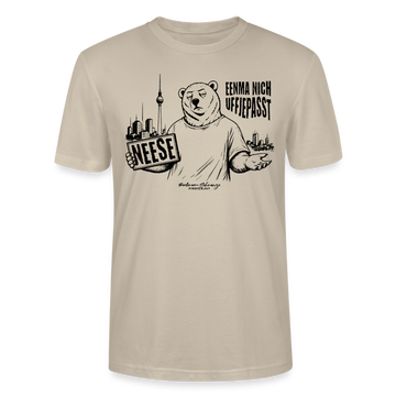 Berlin Souvenir mit Berliner Spruch-NEESE-Unisex Bio T-Shirt - Beige
