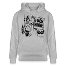 Berlin Souvenir mit Berliner Schnauze-MACH HINNE-Unisex Bio-Hoodie - Grau meliert