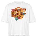 BERLINER RETRO-NÜSCHT MUSS ICK-Frauen Boxy Bio-T-Shirt - Weiß