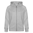 DIT ESKALIERT EH-Unisex Bio-Kapuzenjacke mit Berliner Schnauze - Grau meliert