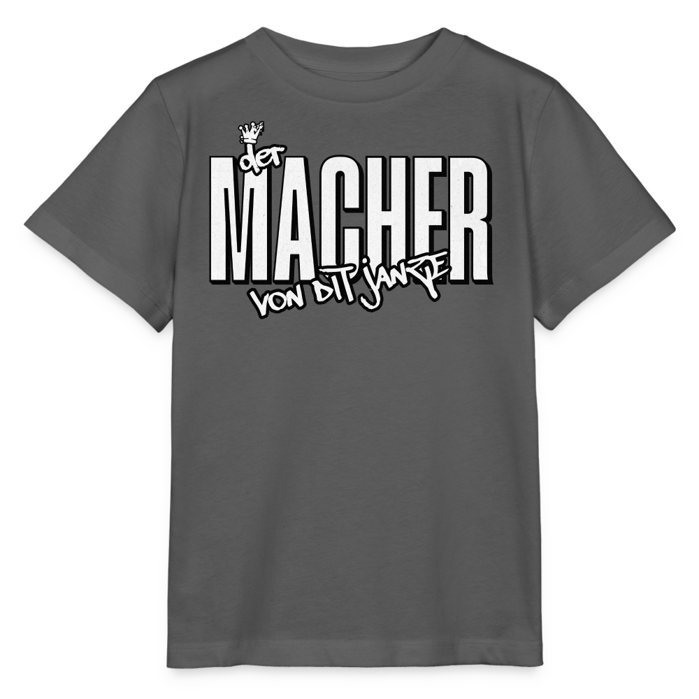 DER MACHER VON DIT JANZE - Kinder T-Shirt BIO - Anthrazit