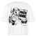Berlin Shirt- MACH HINNE-Frauen Boxy Bio-T-Shirt mit Berliner Skyline - Weiß