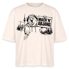 MACH 'N ABJANG-Frauen Boxy Bio-T-Shirt - Natur