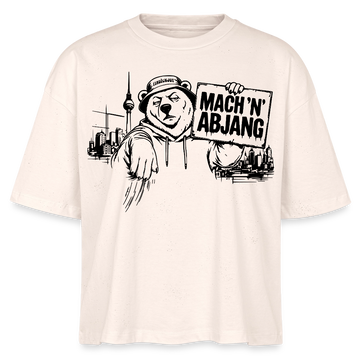 MACH 'N ABJANG-Frauen Boxy Bio-T-Shirt - Natur