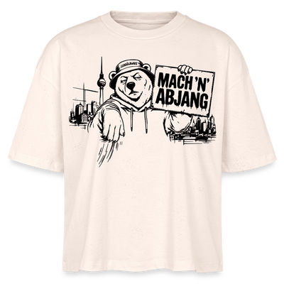 MACH 'N ABJANG-Frauen Boxy Bio-T-Shirt - Natur