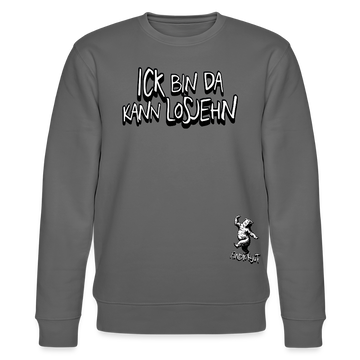 ICK BIN DA - Unisex Bio-Sweatshirt - Anthrazit