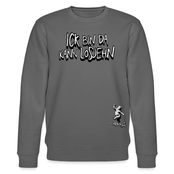 ICK BIN DA - Unisex Bio-Sweatshirt - Anthrazit