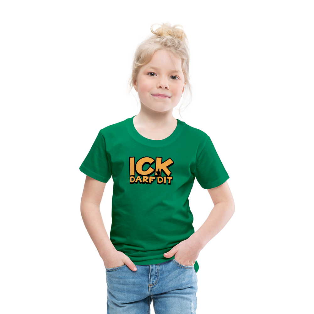 ICK DARF DIT - Kinder Premium T-Shirt - Kelly Green