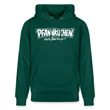 Berliner Spruch-PFANNKUCHEN NICH BERLINER-Unisex Bio-Hoodie - Forest