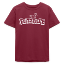 FLITZPIEPE-Bio Teenager T-Shirt - Burgunderrot