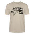 Dit freundliche Shirt mit Berliner Schnauze-MACH 'N ABJANG-Unisex Bio T-Shirt - Beige