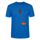 ICK LIEBE DIR-Unisex T-Shirt BIO - Pfauenblau