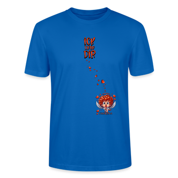 ICK LIEBE DIR-Unisex T-Shirt BIO - Pfauenblau