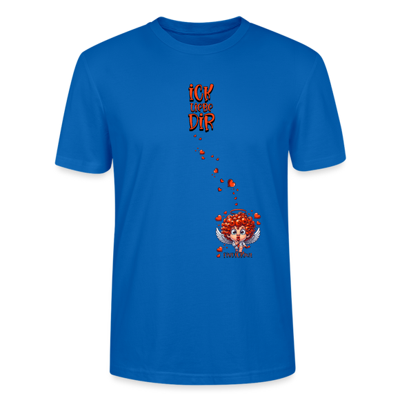 ICK LIEBE DIR-Unisex T-Shirt BIO - Pfauenblau