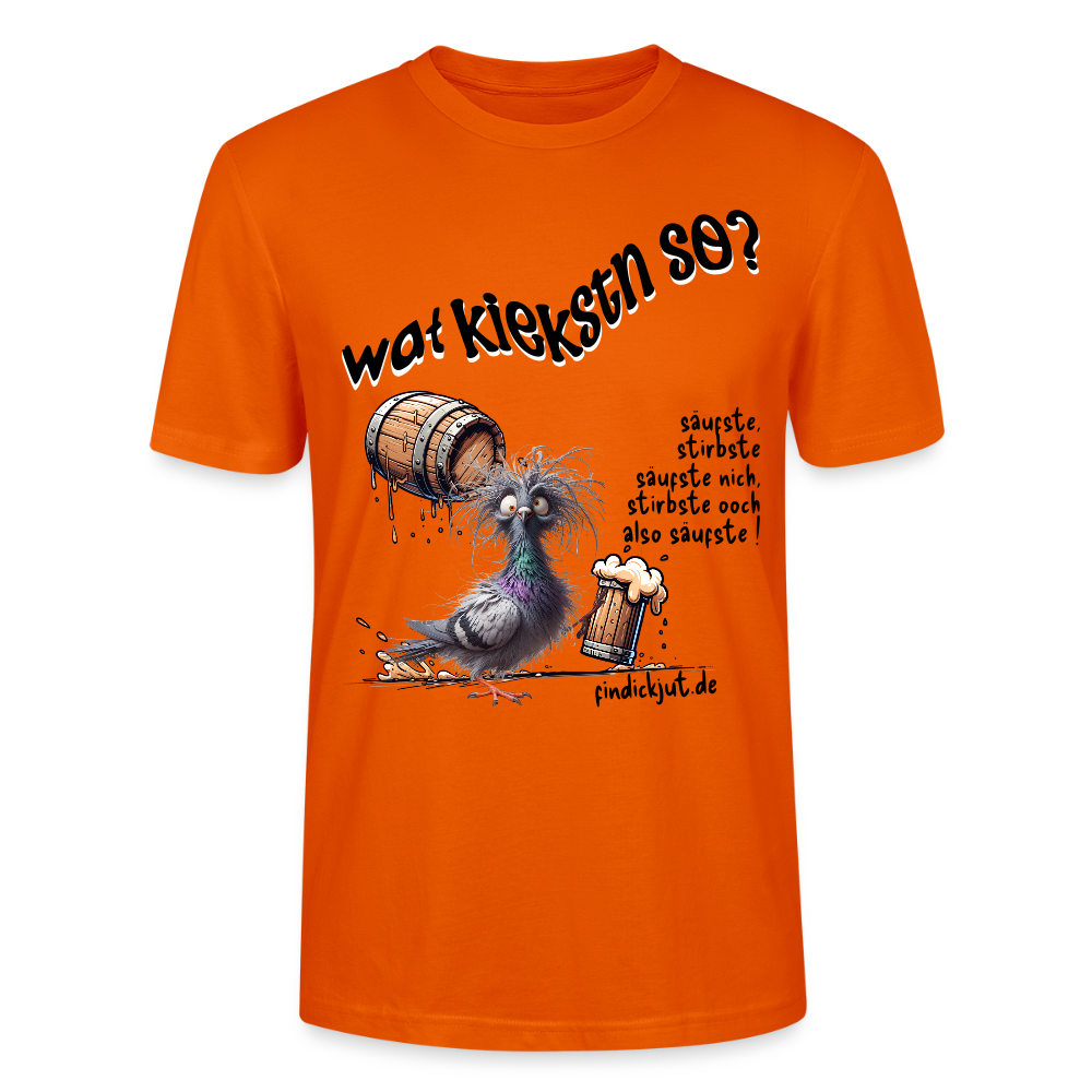 WAT KIEKSTN SO? -  Unisex BIO T-Shirt - Tieforange