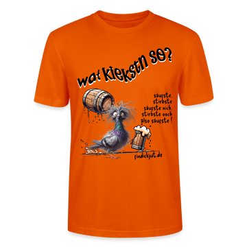 WAT KIEKSTN SO? -  Unisex BIO T-Shirt - Tieforange