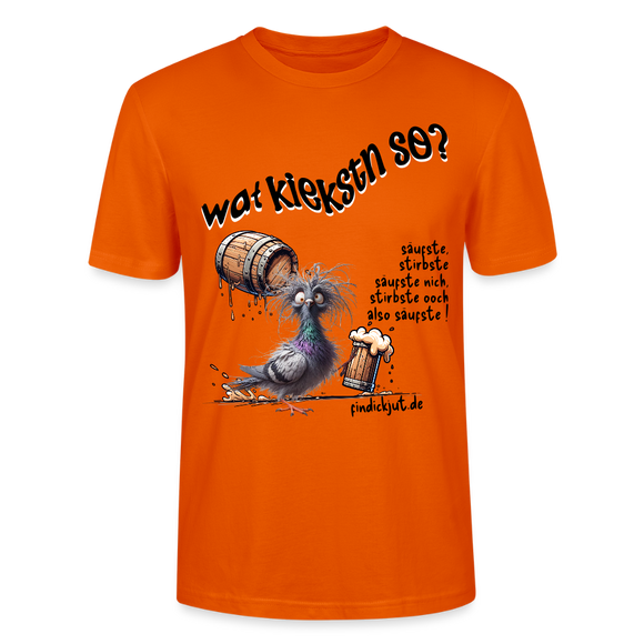 WAT KIEKSTN SO? -  Unisex BIO T-Shirt - Tieforange