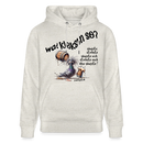 WAT KIEKSTN SO - Unisex Bio-Hoodie - Beige meliert