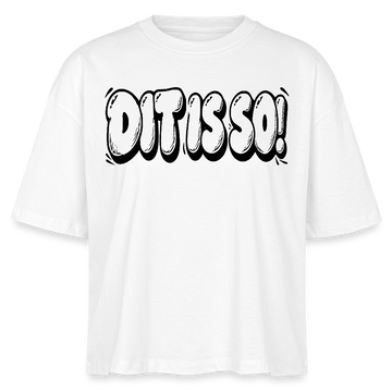 Berlin Shirt-DIT IS SO!-Frauen Boxy Bio-T-Shirt - Weiß