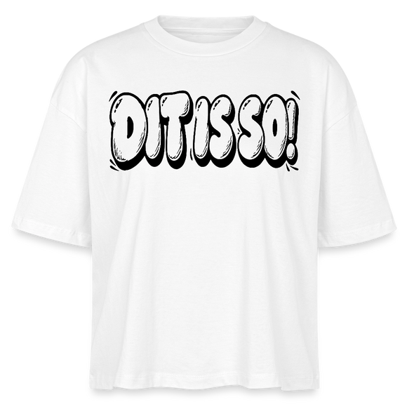 Berlin Shirt-DIT IS SO!-Frauen Boxy Bio-T-Shirt - Weiß