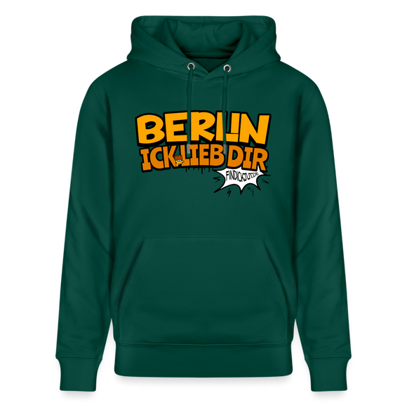 BERLIN ICK LIEB DIR - Unisex Bio-Hoodie - Forest
