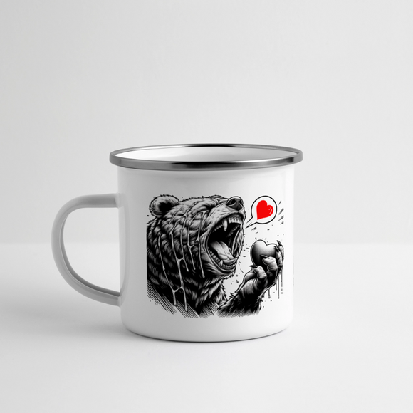 Berlin Souvenir-FIND ICK JUT-Panorama Emaille-Tasse - Weiß