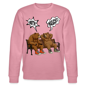 Berliner Bären mit Berliner Schnauze-WATN? NÜSCHT!-Unisex Bio-Sweatshirt - Lila Traum