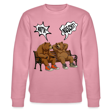 Berliner Bären mit Berliner Schnauze-WATN? NÜSCHT!-Unisex Bio-Sweatshirt - Lila Traum