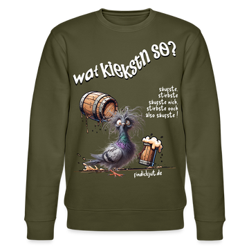 WAT KIEKSTN SO?-Unisex Bio-Sweatshirt II - Khaki