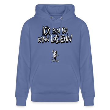 ICK BIN DA-Unisex Bio-Hoodie - Blau