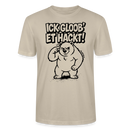 Berlin Shirt-ICK GLOOB ET HACKT-Unisex T-Shirt mit Berliner Bär - Beige