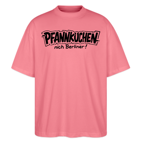 Berlin Shirt-PFANNKUCHEN, nich Berliner-Oversized Unisex Bio T-Shirt - Pink 