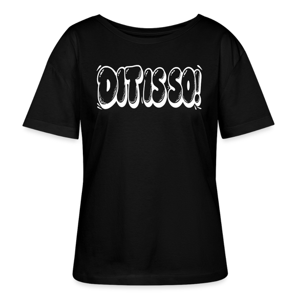 Berlin Shirt-DIT IS SO!-Rundhals Frauen Bio-T-Shirt - Schwarz