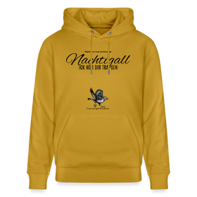 NACHTIGALL ICK HÖR DIR TRAPSEN-Unisex Bio-Hoodie - Ocker