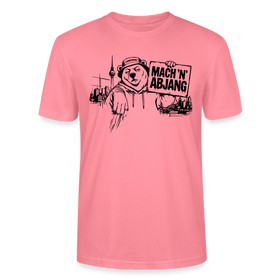 Dit freundliche Shirt mit Berliner Schnauze-MACH 'N ABJANG-Unisex Bio T-Shirt - Pink 