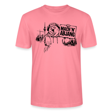 Dit freundliche Shirt mit Berliner Schnauze-MACH 'N ABJANG-Unisex Bio T-Shirt - Pink 